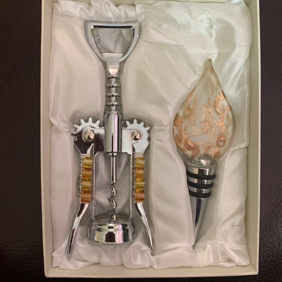 Murano Other - 🆕 Murano glass corkscrew and stopper